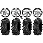 Bundle-9-Items-ITP-SS212-14-Wheels-Machined-28-Cryptid-Tires-4x156-Bolt-Pattern-38x24-Lug-Kit