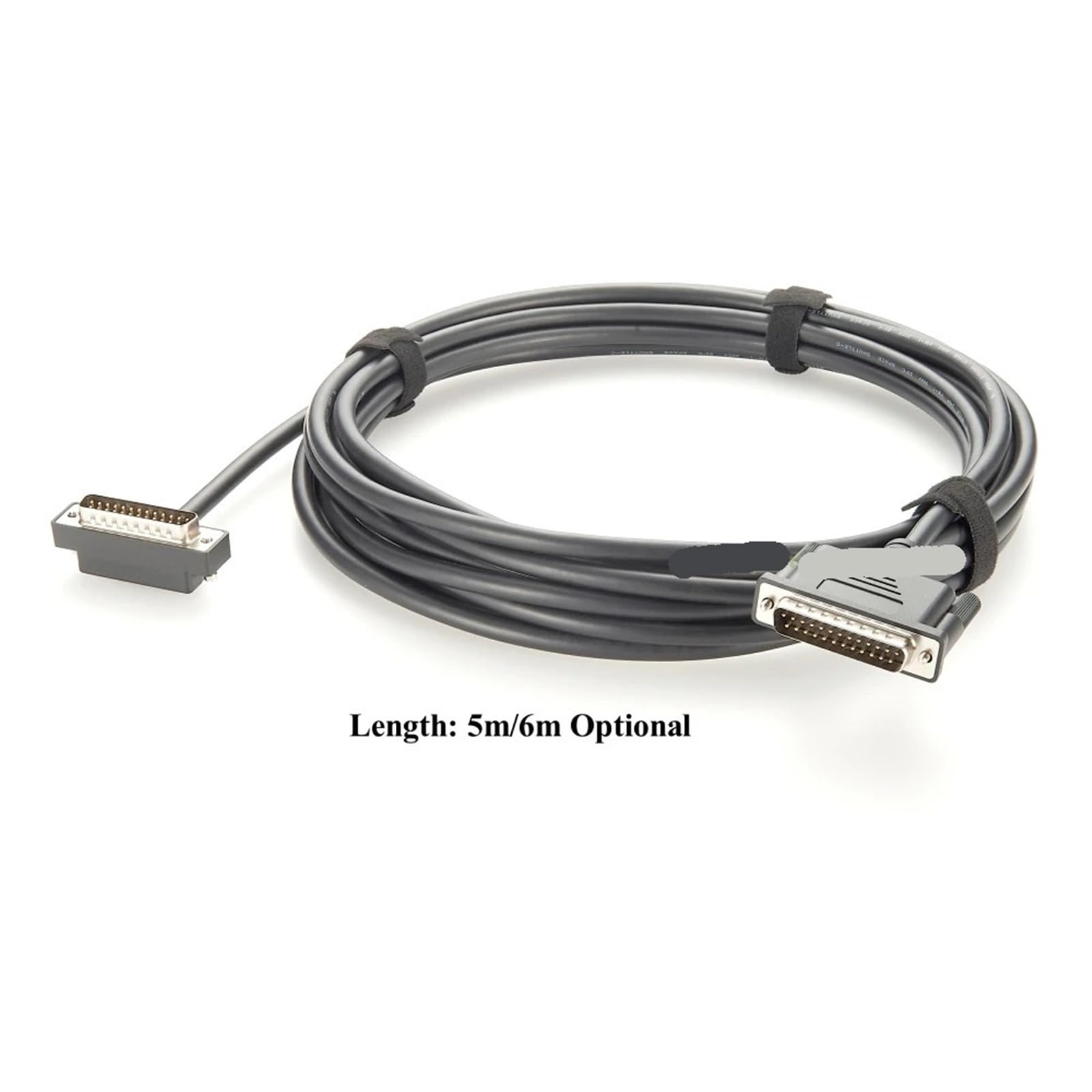 Cavo connettore DB25 ad angolo retto a basso profilo Slim D-Sub 25 pin DB25 maschio a maschio, cavo seriale ad angolo verso il basso (5 m)