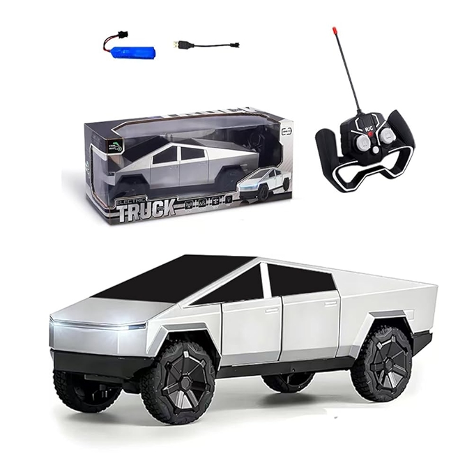 赛博卡车遥控车带灯效 2.4GHZ双电机调节 适合3岁及以上儿童