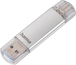 Hama 64GB USB-Speicherstick mit USB 3.2 Gen 1-Type-C, Doppel Memory-Stick