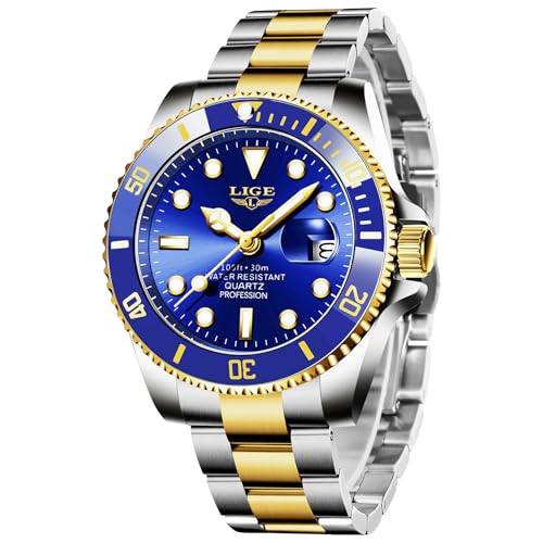 Imagen de LIGE Reloj Hombre, Cronógrafo Relojes Hombre