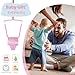 Slevoo Baby Jumper, Baby Doorway Jumper for Babies 6-12 Months, with Easy to Use Clamp and Adjustable Strap, Pink