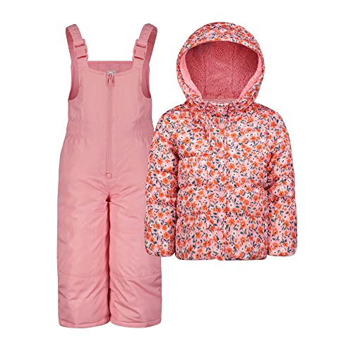 Carter’s Traje de nieve para niñas Hw C2177s98, Rosa claro (Light Pink Floral), 6X