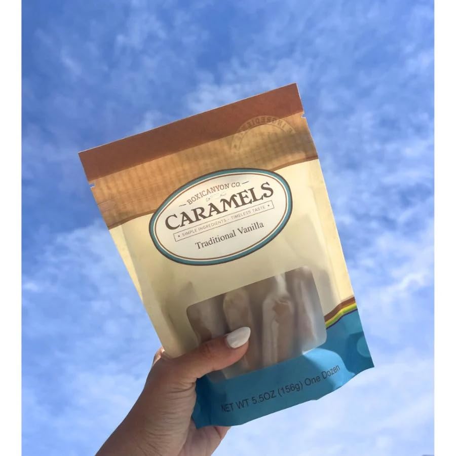 Miniatura 4 de Boxicanyon Caramels  Caramelos gourmet tradicionales de vainilla  Hecho a mano en pequeños lotes  Sabor gourmet  Perfecto para regalos  Fabricado en