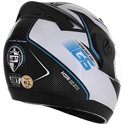 Pro Tork Capacete Evolution G6 Factory Edition 58 multicor (Branco/Azul Claro/Preto)