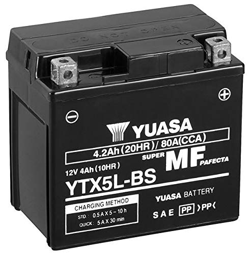 Yuasa YTX5L-BS MF Motorcycle Battery