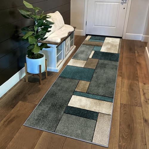 Tapis de couloir géométrique pour une décoration de chambre moderne et chic