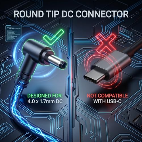 65W Laptop Charger Compatible with Lenovo IdeaPad 1 3 5; IdeaPad 110 110S 310 320 330 330s 510 520 530s 710s AC Adapter; IdeaPad S145 S340 S540 L340 Power Supply Cord 4.0mm by LJO-EEIH - Image 7