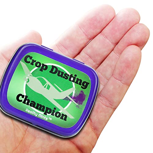 Crop Dusting Champion Mints – Gifts For Friends Weird Stocking Stuffers For Teens Novelty Gifts Peppermint Mints - Funny Dad Gifts White Elephant Ideas Secret Santa Father’s Day #TOP2