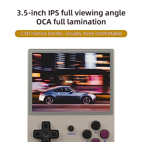 Rg35Xx Retro Game Handheld Game Console With Linux System 64G Tf Card Built-In 5470+ Games, 3.5 Inches Ips Screen Pocket Video Game Console Support Gamepad And Hdmi Output Tv #TOP2