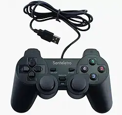 Controle Usb para PC Computador Notebook Joystick Dualshock Analógico tipo ps2 -Santeletro