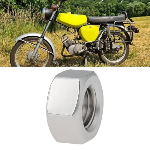 LT Easiyl 12 Stück Motorräder M12x1,5 Mm 304 Edelstahl Kurbelwellenmuttern Kompatibel mit Simson S50 S51 S70 SR50 KR51