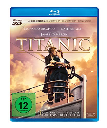 Titanic (2 Blu ray 3D) (+ Blu ray 2D) (+ Bonus Blu ray) [Alemania] [Blu ray]