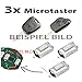 Produktbild 3x Für 106 206 207 306 307 406 Fernbedienung Funkschlüssel Schlüssel Mikroschalter SMD Taster Microschalter