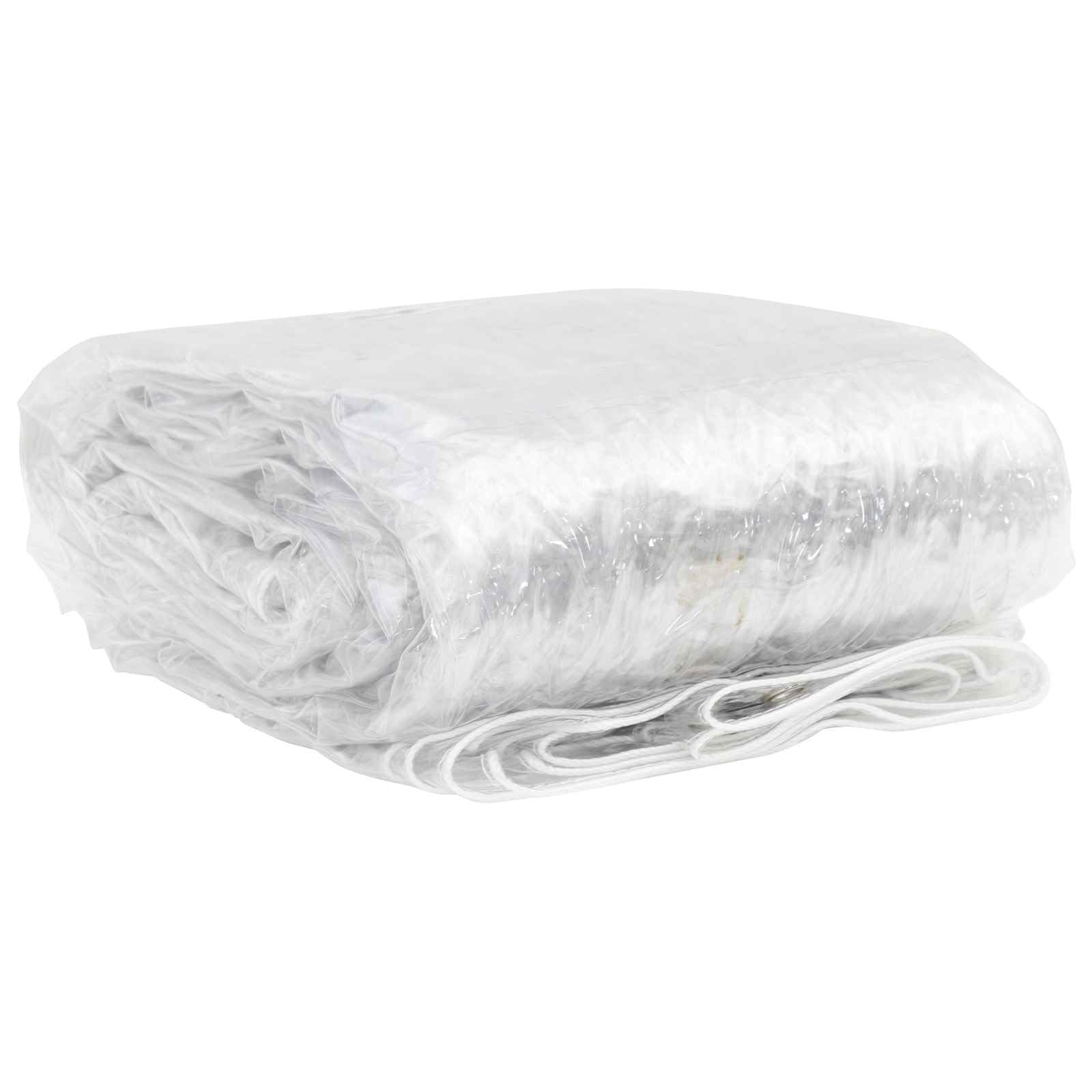 Przezroczysta osłona na rośliny, PCW, 5 x 12 m, z oczkami, uniwersalna plandeka do pielęgnacji ogrodu, ochrona rabatek, ochrona przed zimą, ochrona roślin, z wodoodporną powierzchnią
