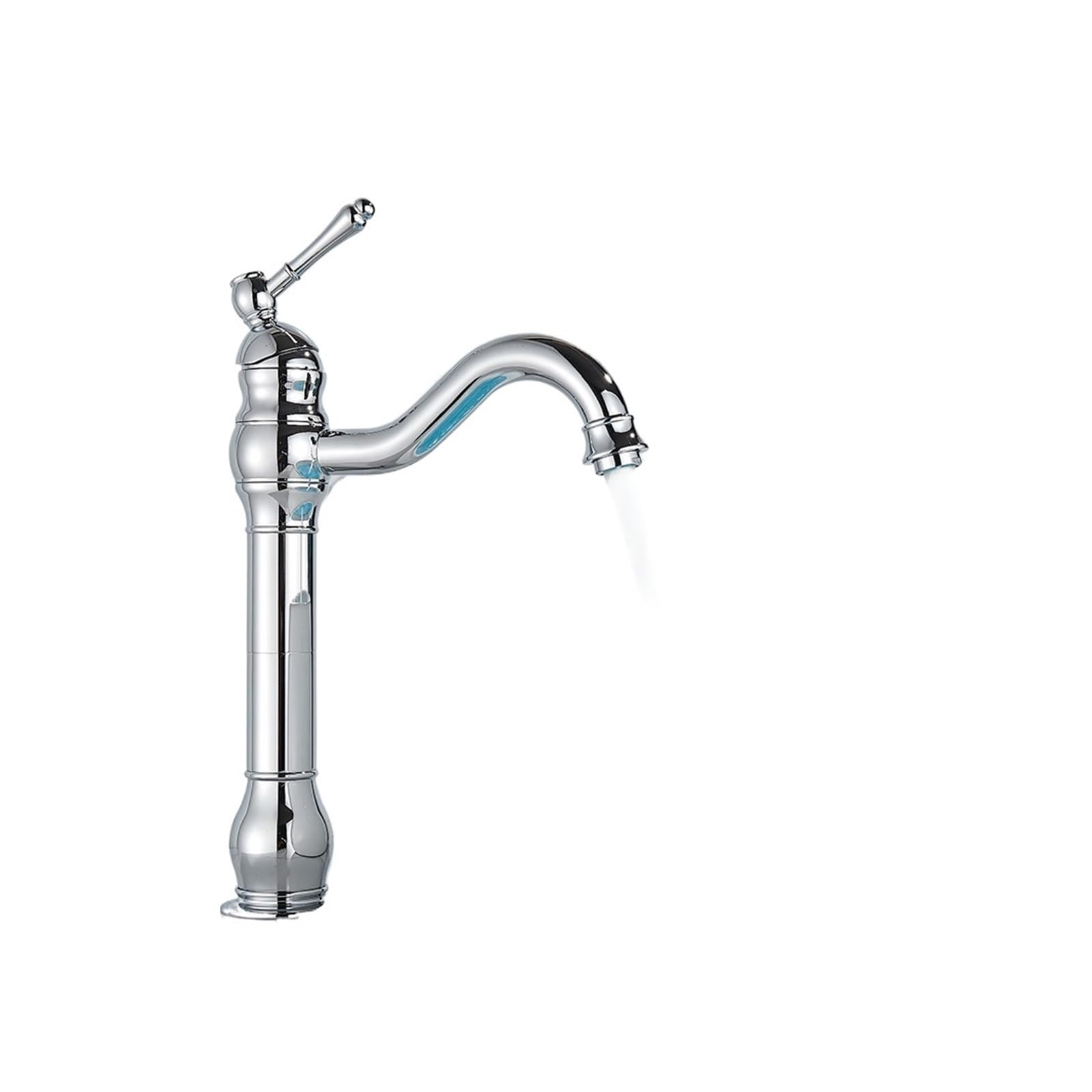 Grifo mezclador de baño monomando con control preciso de agua fría y caliente para encimera
