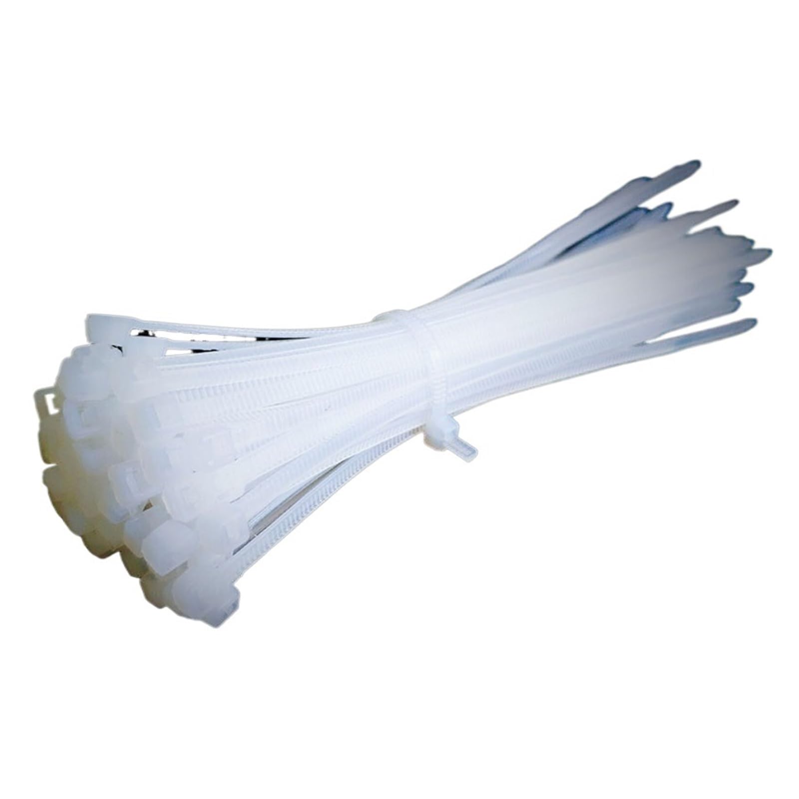 Derencias pesadas con tirolina, Bridas for cables, surtido de bridas for cables, autobloqueantes, 100 piezas(White,4 300mm)