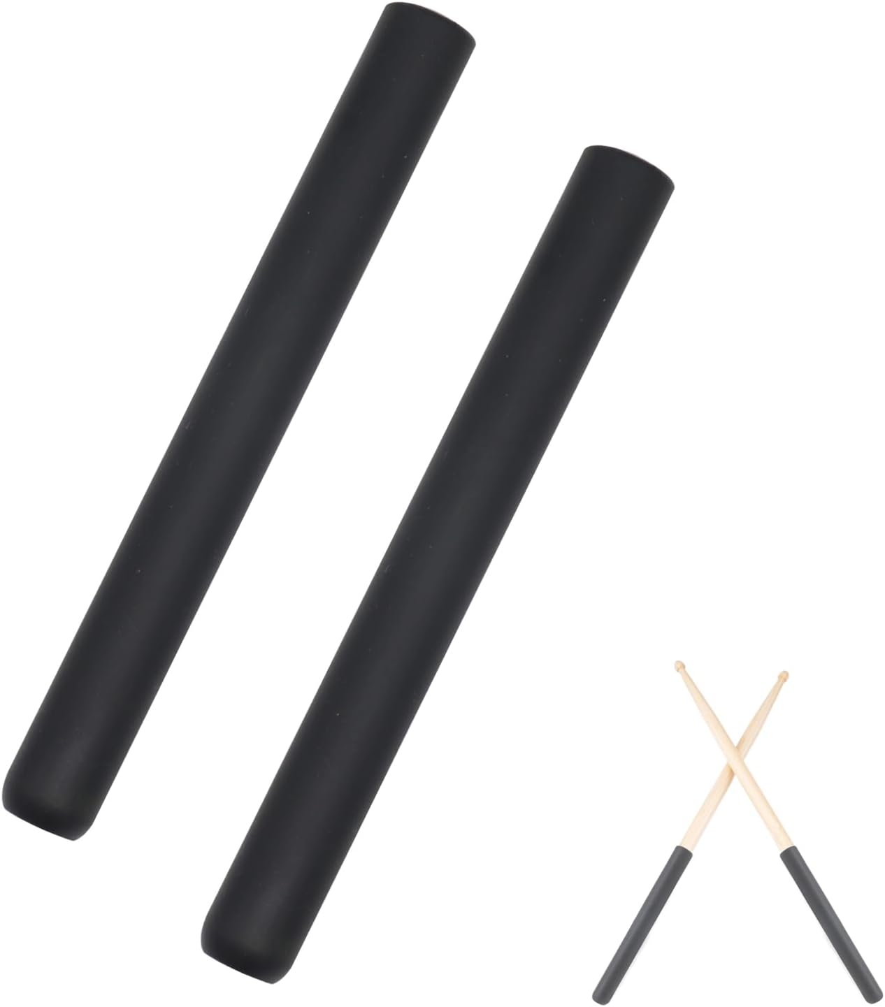 CashBeat Drumstick Grips, 2-Pack Non-Slip Rubber Handles for Drum Sticks
