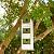 Glitzhome 18" H Hanging Birdhouse Distressed Solid Wood Cottage with Shutter Texture Decorative Garden Bird House for Outdoor