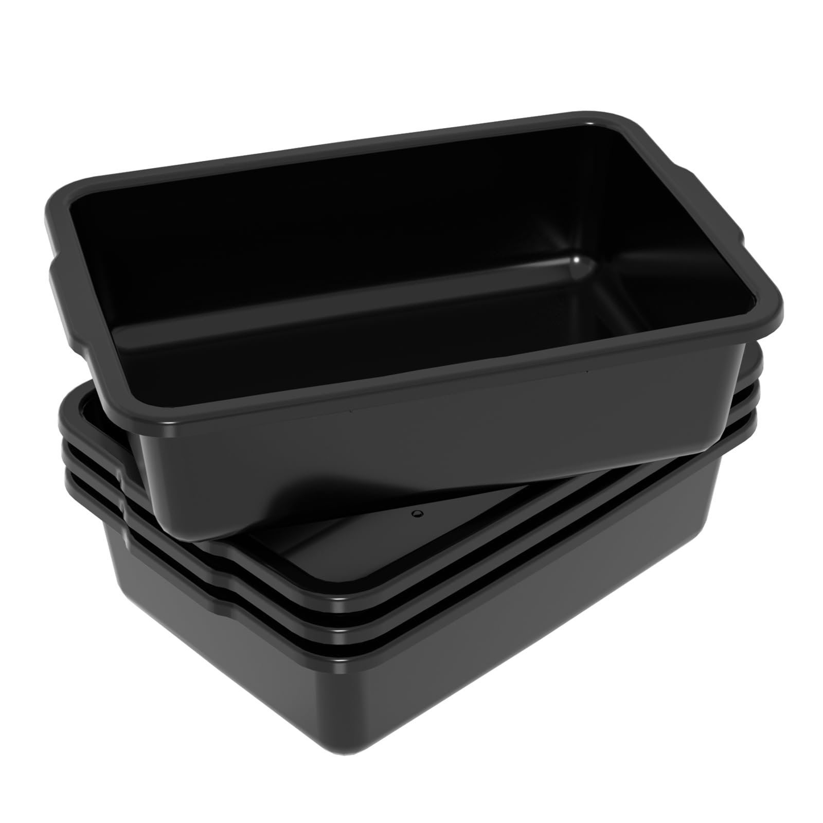 4er-Pack kommerzielle Buswannen, 24 l, Kunststoff