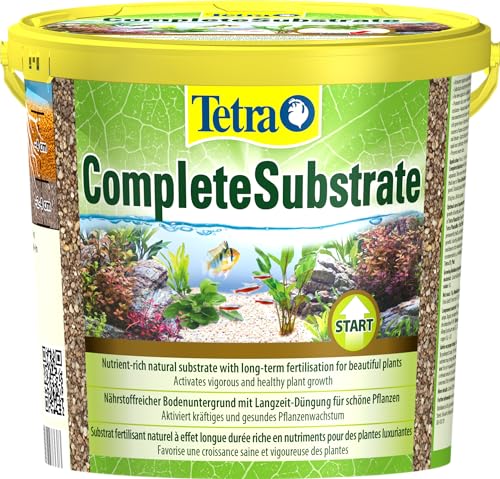 Tetra Complete Substrate - nährstoffreicher Bodengrund mit Langzeit-Dünger für gesunde Pflanzen, zur Neueinrichtung des Aquariums (Substratschicht unter dem Kies), 10 kg Eimer
