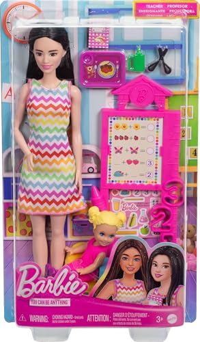 Barbie Teacher con Muñeca y Accesorios de Enseñanza miniatura 6