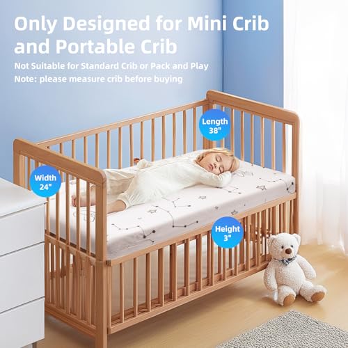 Bjv Mini Crib Mattress, 38 Inchx24 Inch Mattresses For Mini And Portable Cribs thumb #2