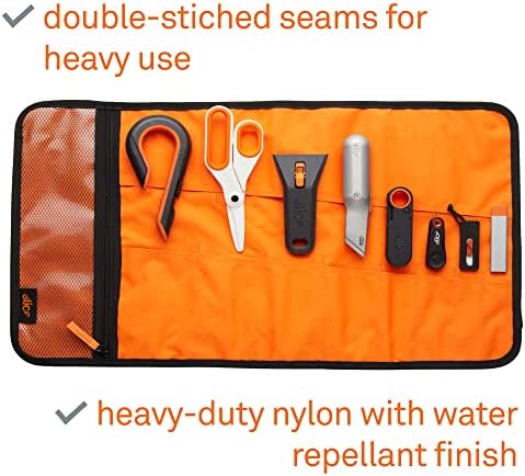 Slice 10478 Tool Roll-Up Organiser, Durable, Portable, Water Resistant, Built to Last, Reinforced Stitching and Large Clear-View - Fits Most Hand Tools