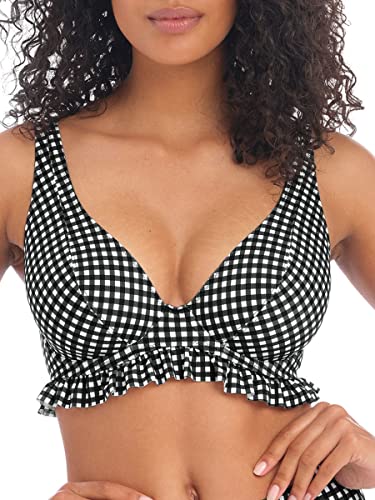 Freya Women's Standard Check in Underwire High Apex Bikini Top