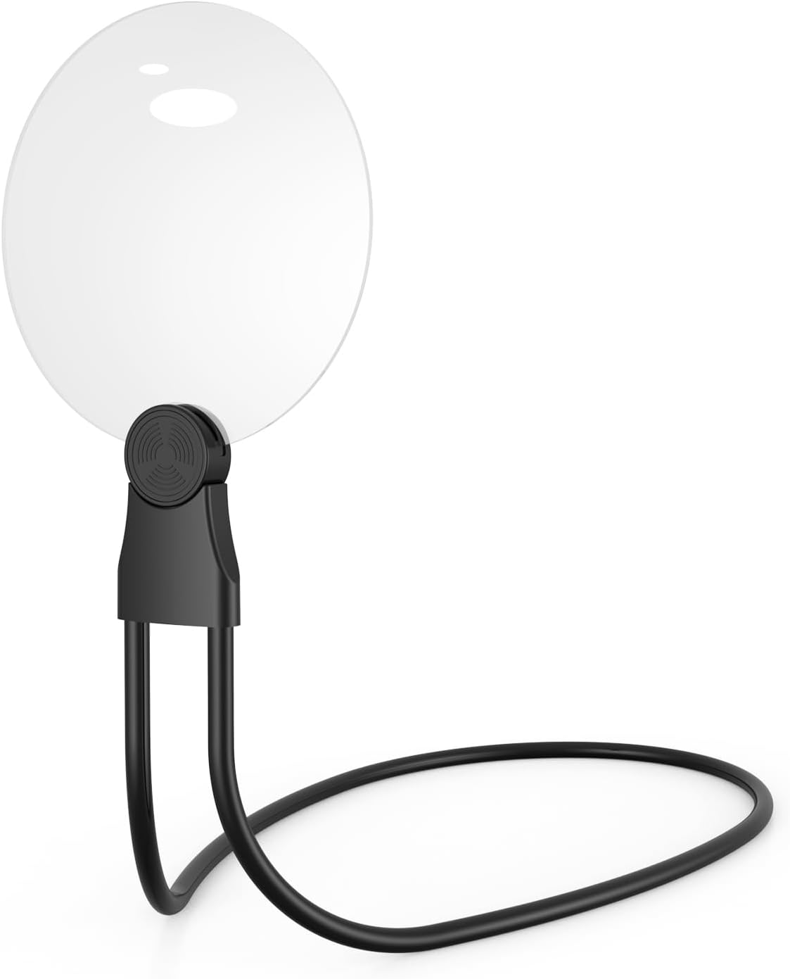 IMICHI Hands Free Magnifying Glass, 5.1 Inch 5X Magnifying Glass for Reading with Stand, Neck-Worn Large Magnifier for Seniors, Perfect for Reading Books, Sewing, and Cross-Stitching FDJ-Y-US-01-V4
