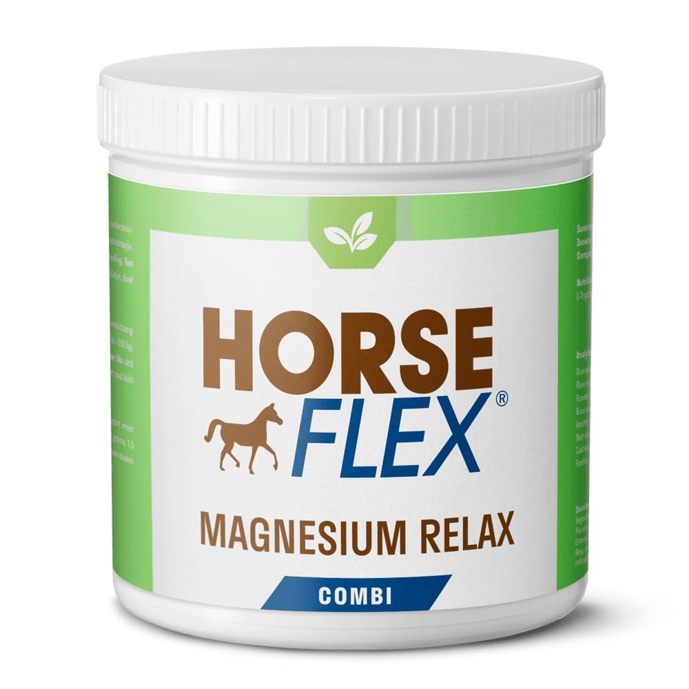 Magnesium Relax Kombi Polvo para caballos para apoyar la paz interior - 500 gramos