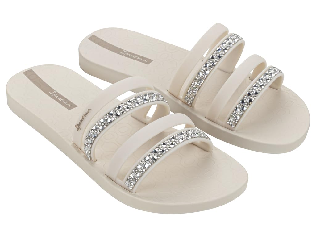 Ipanema Chic Slide Fem, Sandal Woman, beige, 6 UK
