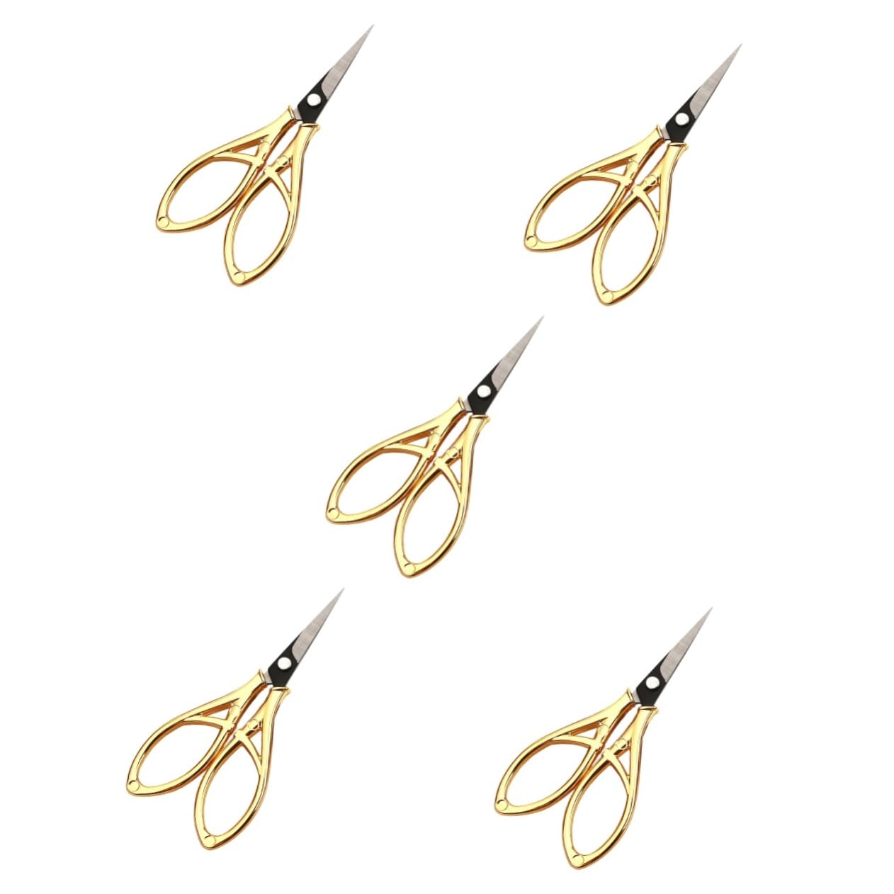 NUOBESTY 5 Pièces Ciseaux De Broderie Outils Ciseaux En Vrac De Salle De Bain Mini D'Artisanat De Bricolage Outil De Couture Pour Extérieur Métal