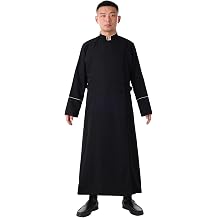 BLESSUME Men Women Anglican Cassock Clergy Pulpit Cassock Robe Altar Server Vestment