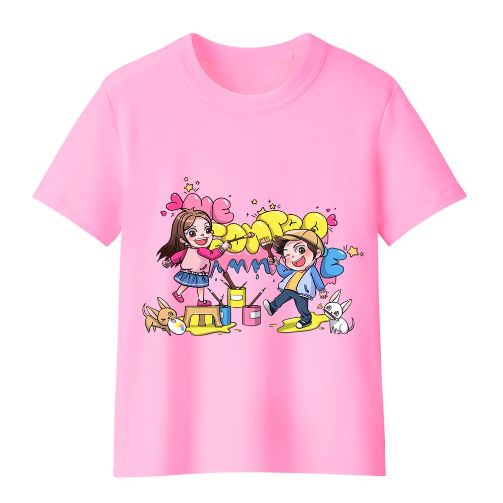 JULGIRL T-Shirt Maglietta a Naniche Corte in Cotone per Ragazze Maglietta per Mambini Morbida Tee Scollo Rotondo