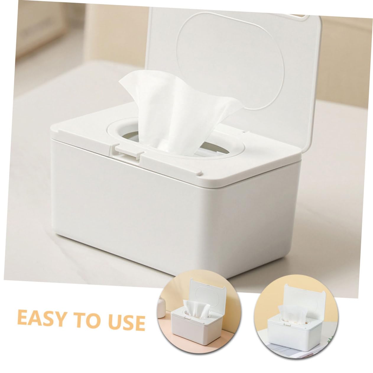 VANZACK 2 Stück Feuchttuchbox Nachfüllbarer Wipe Holder Wasserdichter Wipes Spender Für Babyfeuchttücher Praktisch Robust Für Zuhause Und Unterwegs