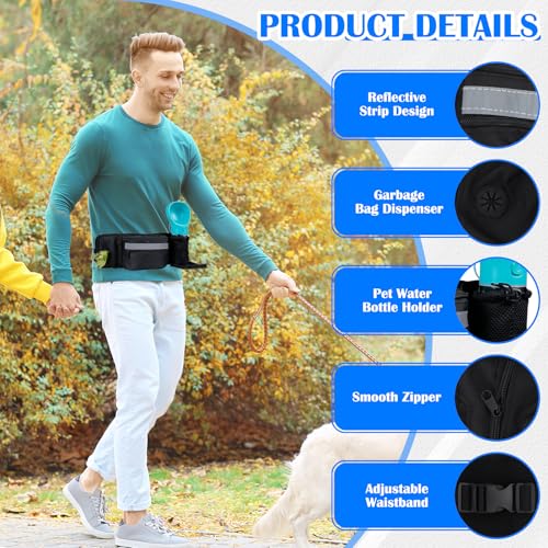 Aohyue Leckerlitasche für Hunde, Bauchtasche Hundetraining, Futterbeutel Hunde mit Kotbeutelspender, Bauchtasche für Hundezubehör, für Hundespaziergänge, Reise, Wanderung und Outdoor