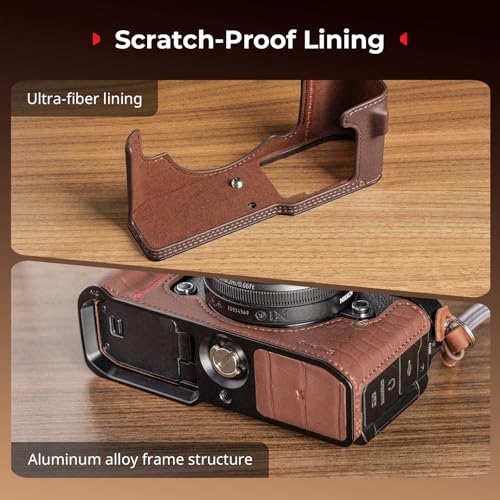 Funda para Cámara Nikon Z f en Cuero PU Vintage SmallRig miniatura 5
