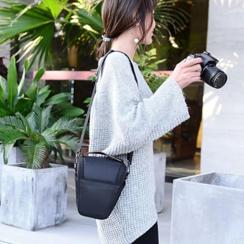 Bolsa para cámara portátil con bolsillo lateral de nylon y poliéster duradero 7