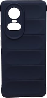Boter 3D High Quality Plain Silicone Back Case Designed With Raised Edge To Protect Camera lens Suitable For Oppo Reno 10 5G - Navy