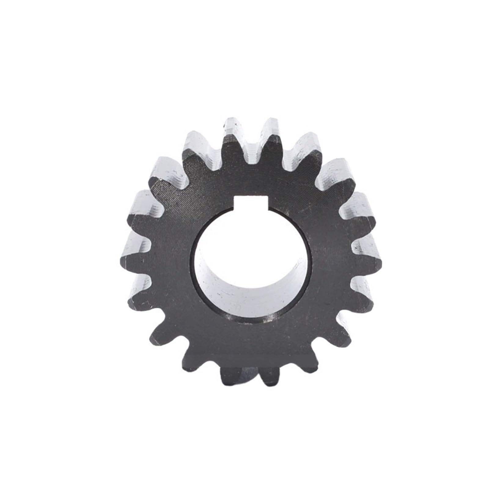 Pignon industriel de machines Engrenage droit 18T-21T 2M, 1 pièce, 45 # acier 18 19 20 21 dents, engrenage plat, alésage de clavette 18/19/20mm ( Color : 18 Teeth (OD 40mm) , Size : 18mm- 6x2.8mm )