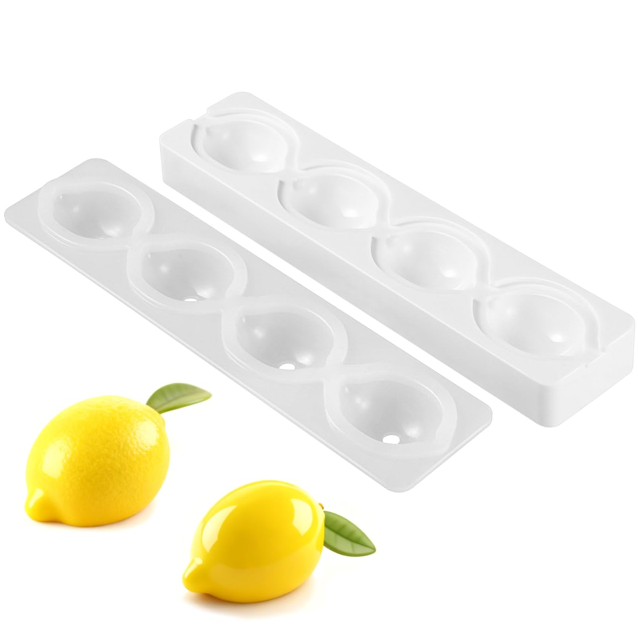 Moule en silicone 3D citron moule à dessert français 4 cavités gâteau