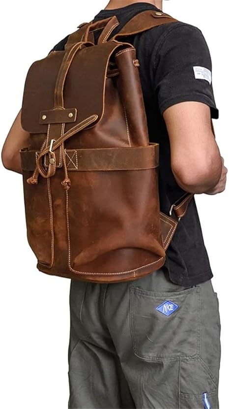 Amazon Co Jp Xleve レトロなバックパックメンズバッグトラベルバックパック大容量大学スタイルの学校バッグ Color A Size 29 38 19cm ファッション