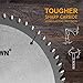 TWIN-TOWN 8-1/4-Inch 60 Teeth ATB Fine Finish Thin Kerf Saw Blade with 5/8-Inch DMK Arbor