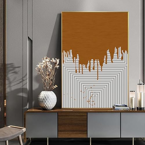 Peinture affiches modernes marron pour créer un cocon dans la chambre