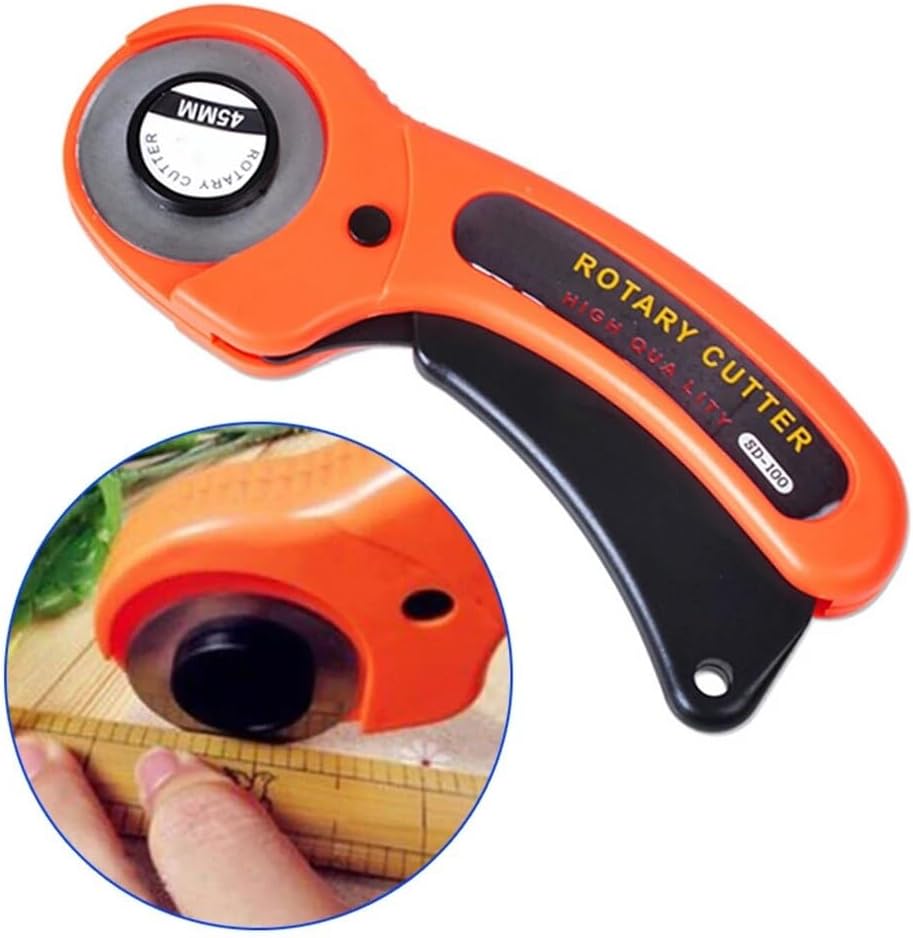 45mm Circular Cutter Rotary Cutter Fabric Cutting Knife Cloth Cutter Quilters Sewing Quilting Fabric Cutting Craft Tools
