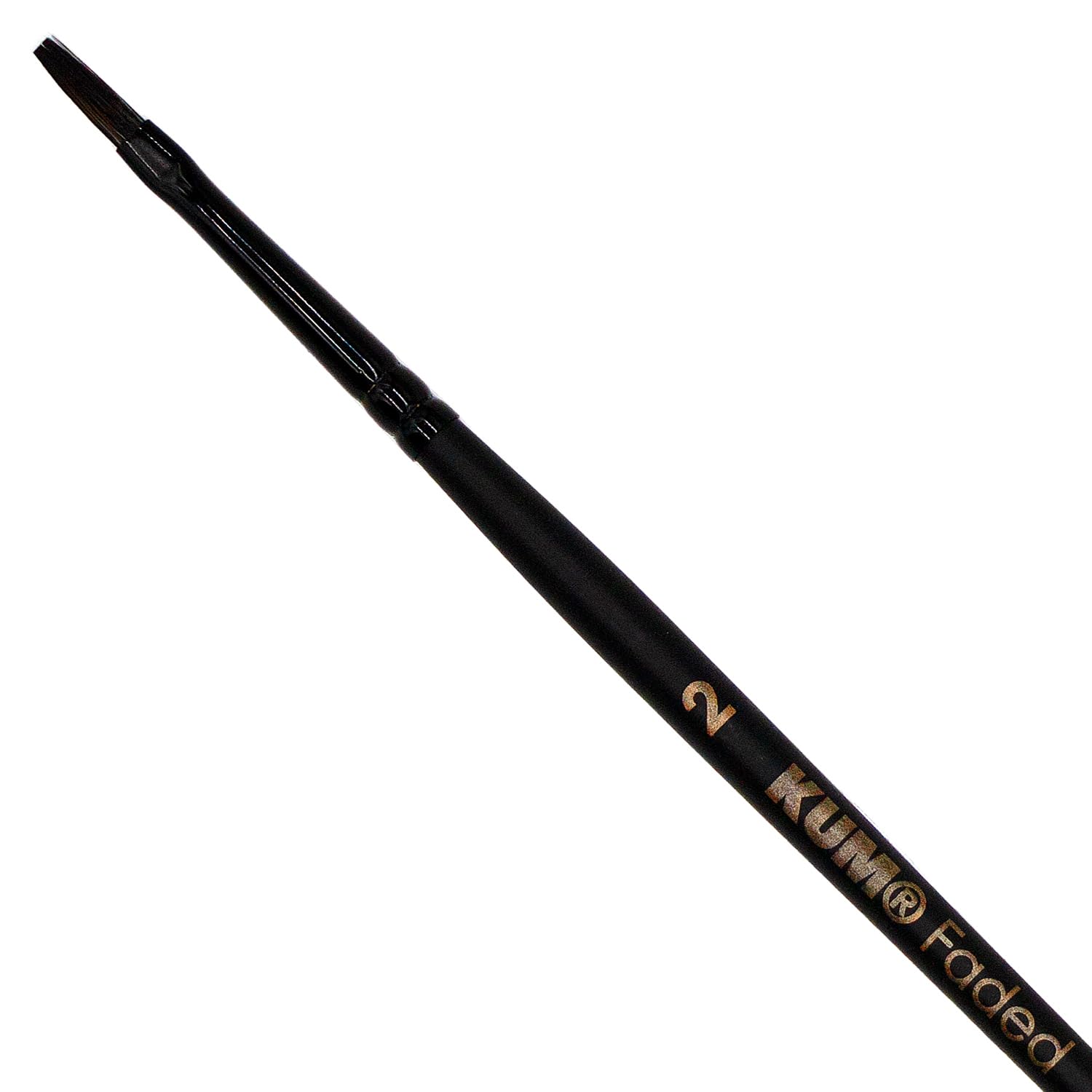 Kum Black 5151019 Watercolour Brush Faded Flat Size 2, 1 Painting Brush For Artists, Artist Brushes, Art Supplies