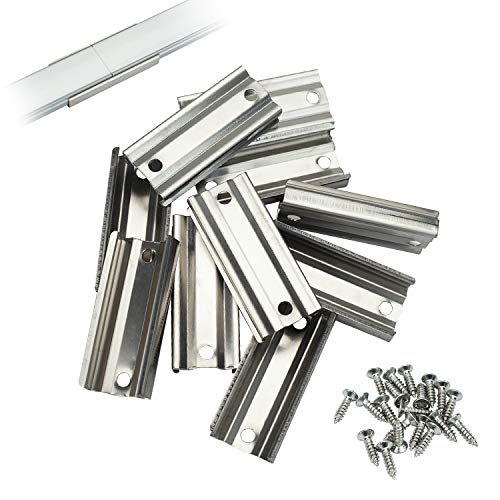 Image of Muzata 10Pack Extension Connector for LED Channel fit U1SW U101 U107 U108 17MM Width U Shape LED Channel for Longer Connection LCB1