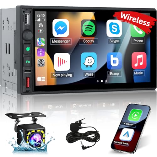 Radio Doble Din Inalámbrico con Pantalla Táctil HD 7" miniatura 1