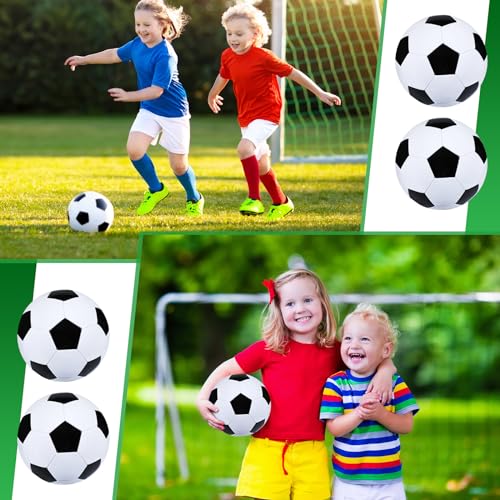 Leyndo 24 Pcs Christmas Operation Gifts Include Deflated Size 5 Soccer Balls with Pumps in Bulk with Needles for Adults Christmas Charity Training Practice Game Play Gifts (Black) - Thumbnail 6